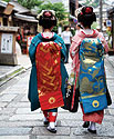 Kyoto, Japan - Geishas in their kimonos