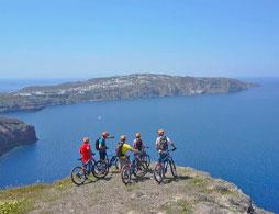 Seaside Mountain Bike Tour in Santorini